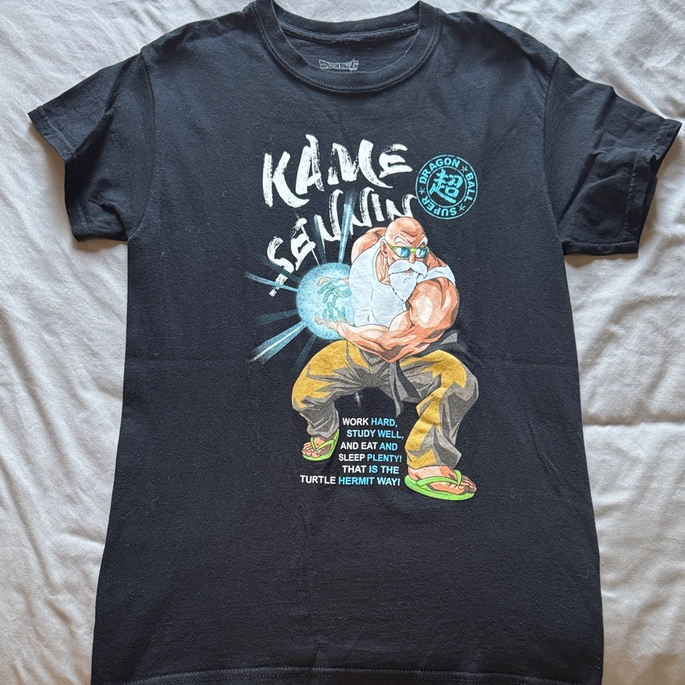 DragonBall Kame Sennin Black Graphic T-Shirt
